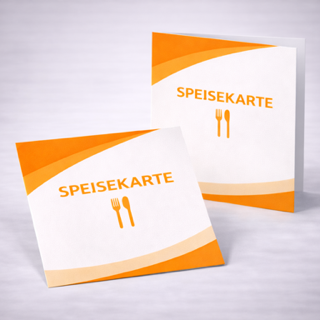 Speisekarten aus dem Evodruck Onlineshop