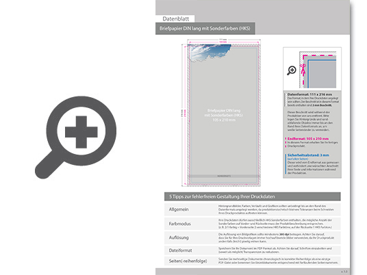 Product Bild briefpapier_din_lang__2_0_farbig_(vorderseite__2_sonderfarben_hks___r__ckseite__unbedruckt)