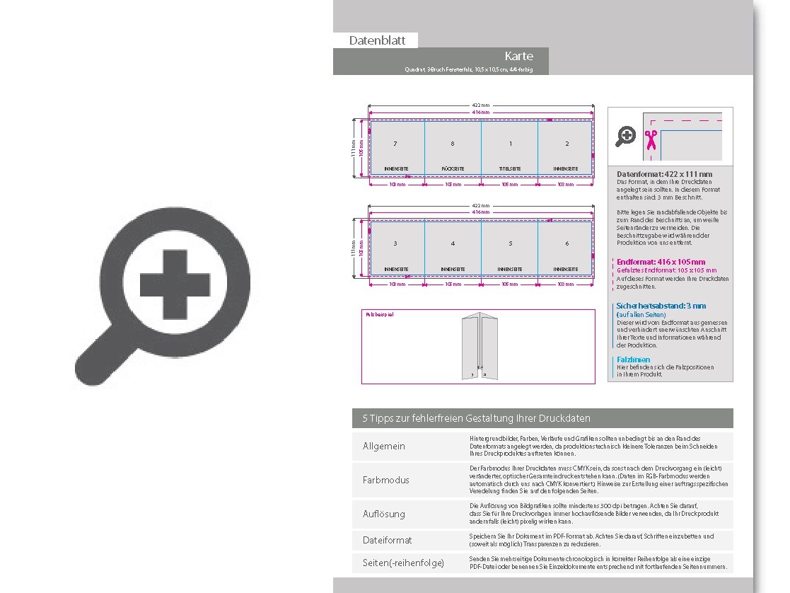 Product Bild trauerkarte__gefalzt_auf_quadrat_10_5_cm_x_10_5_cm__vertikaler_3-bruch_fensterfalz__8-seitig
